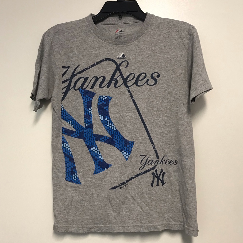 Majestic New York Yankees tshirt gray navy blue